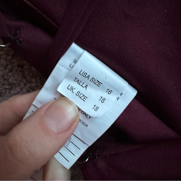 Morilee burgundy/merlot bridesmaids dress - Picture 7 of 7